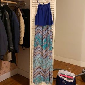 Multi color maxi dress